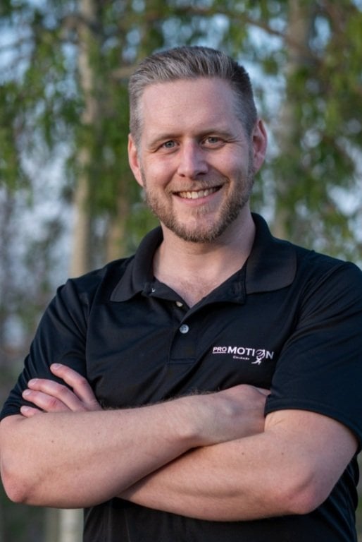 Curtis Bouliane, physiotherapist at Pro Motion Calgary